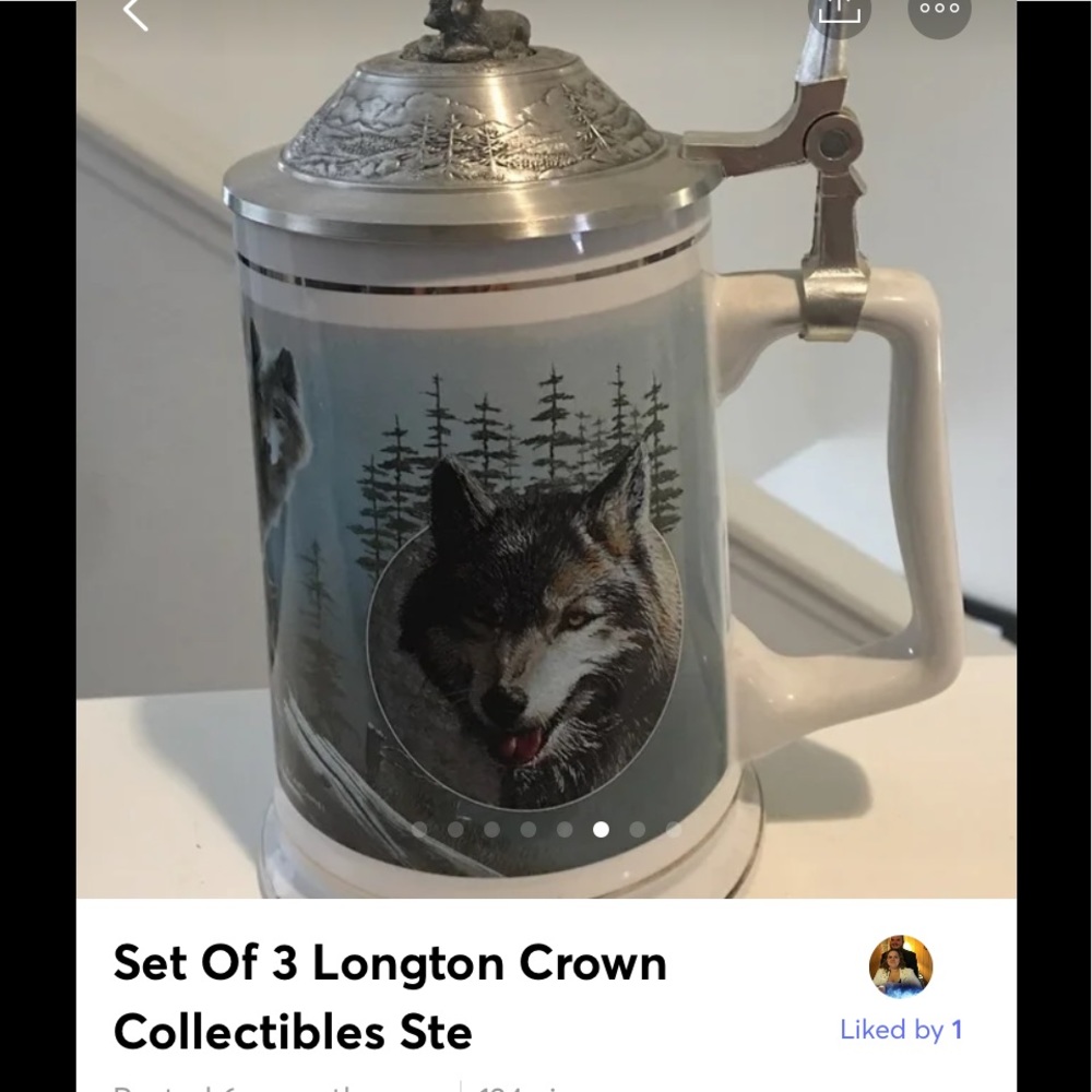 Collectors WOLF Beer Steins - Picture 2 of 8